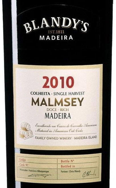 Blandy's Malmsey Colheita Madeira 2010