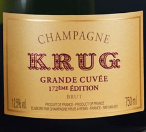 Krug Brut Champagne Grande Cuvée Edition 172 NV