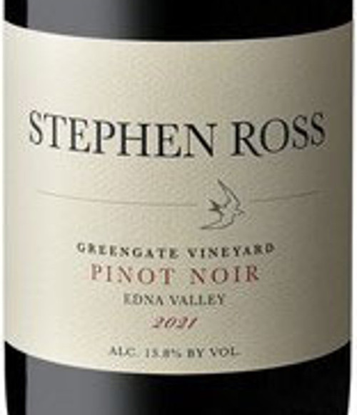 Stephen Ross Pinot Noir Edna Valley Greengate Vineyard 2021